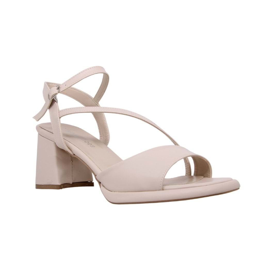 Z- ERBAY SANDALET - PLATFORM - 402 - CİLT-BEJ - 41-42 NO