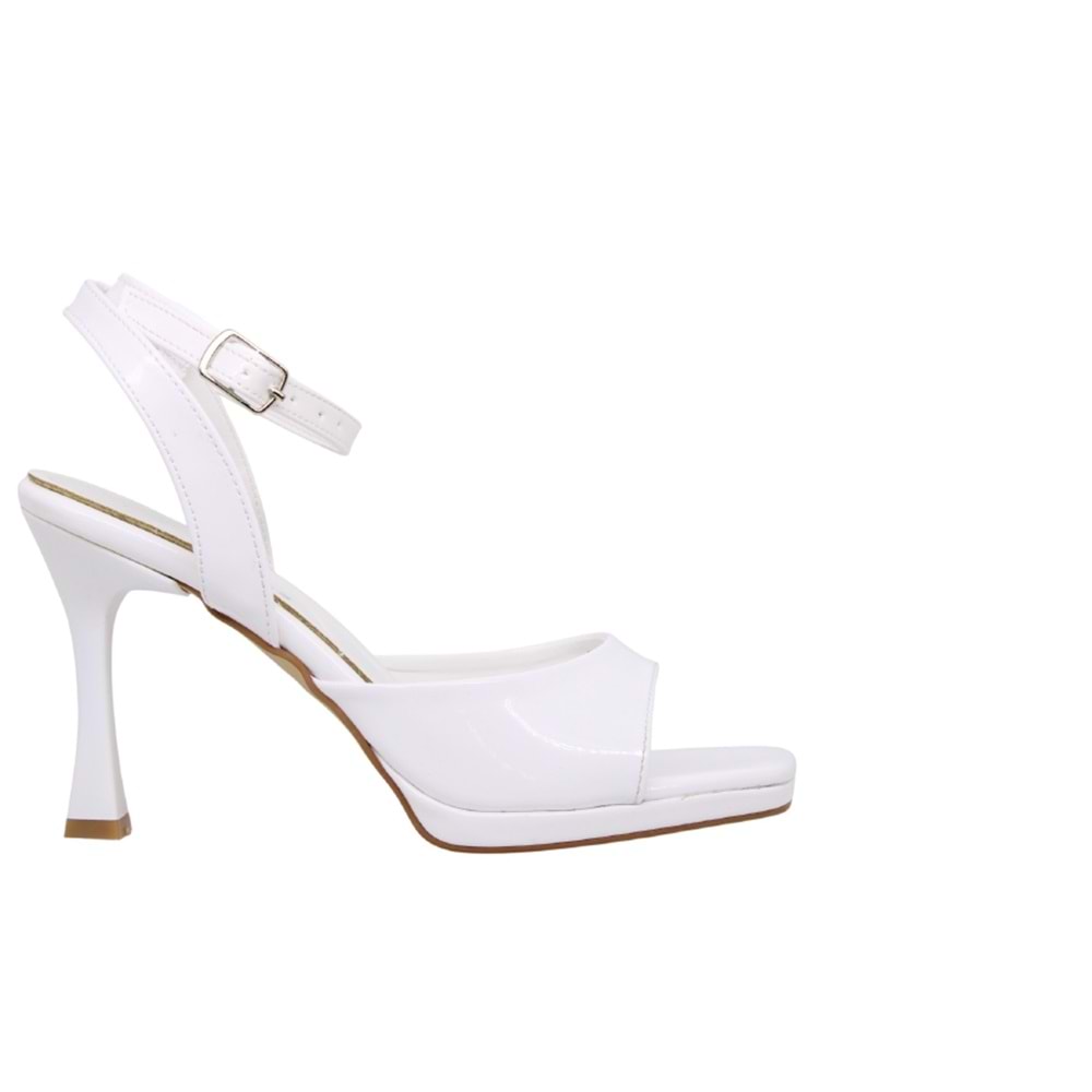 Z- ERBAY SANDALET - PLATFORM - 603 - RUGAN-BEYAZ