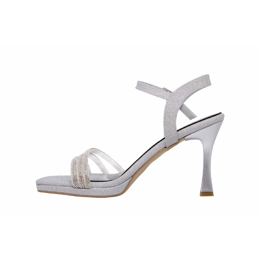 Z- ERBAY SANDALET - PLATFORM - 684 - SİMLİ-GÜMÜŞ