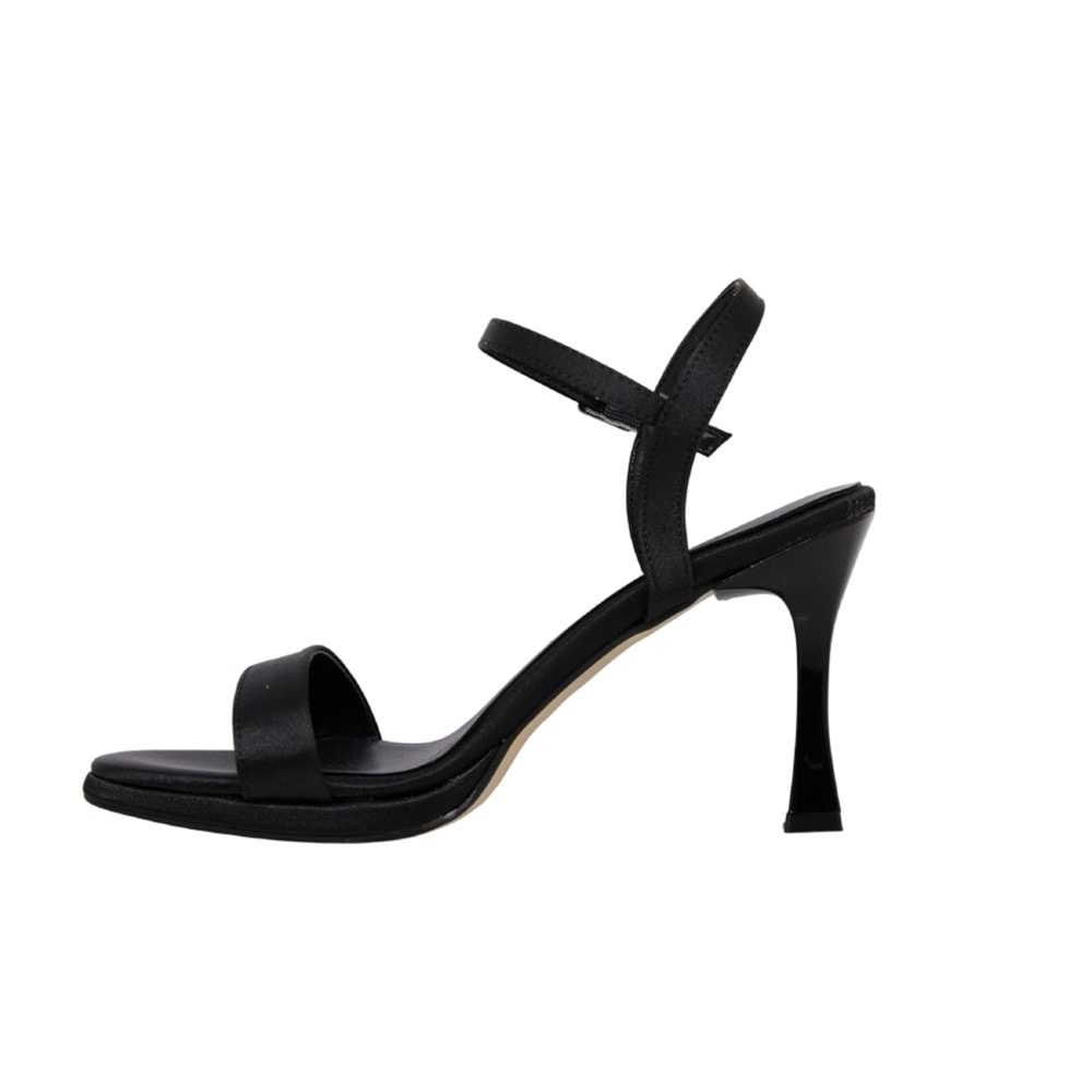 Z- ERBAY SANDALET - PLATFORM - 700 - SATEN-SİYAH