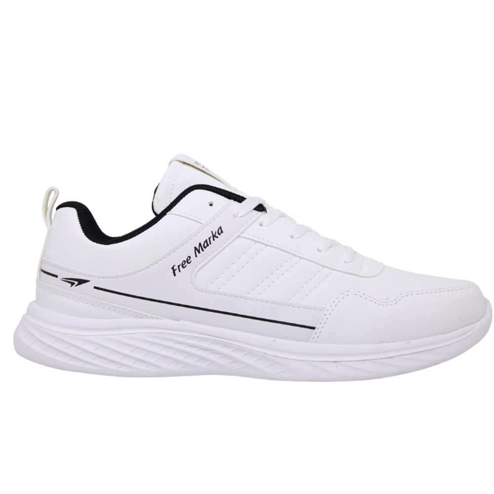 M- FREE MARKA SPOR - 3130 - CİLT / BEYAZ-SİYAH