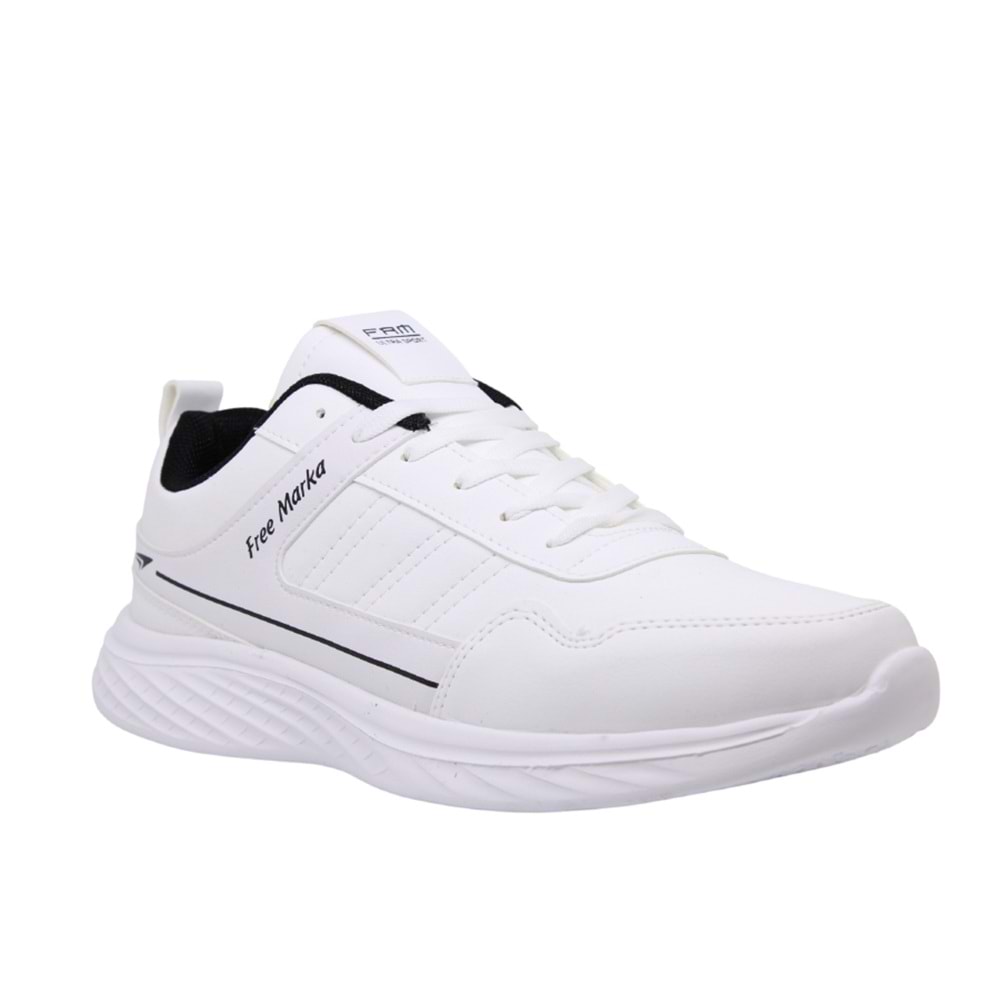 M- FREE MARKA SPOR - 3130 - CİLT / BEYAZ-SİYAH