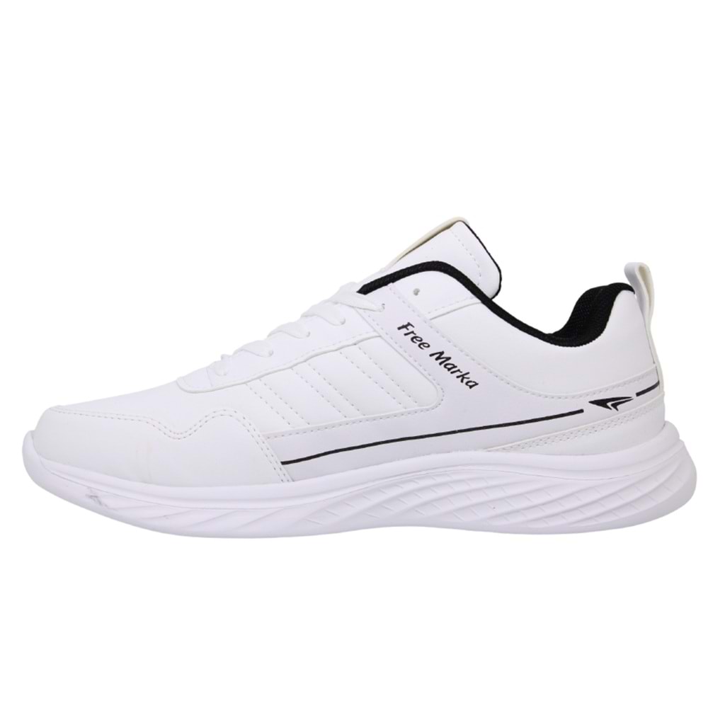 M- FREE MARKA SPOR - 3130 - CİLT / BEYAZ-SİYAH