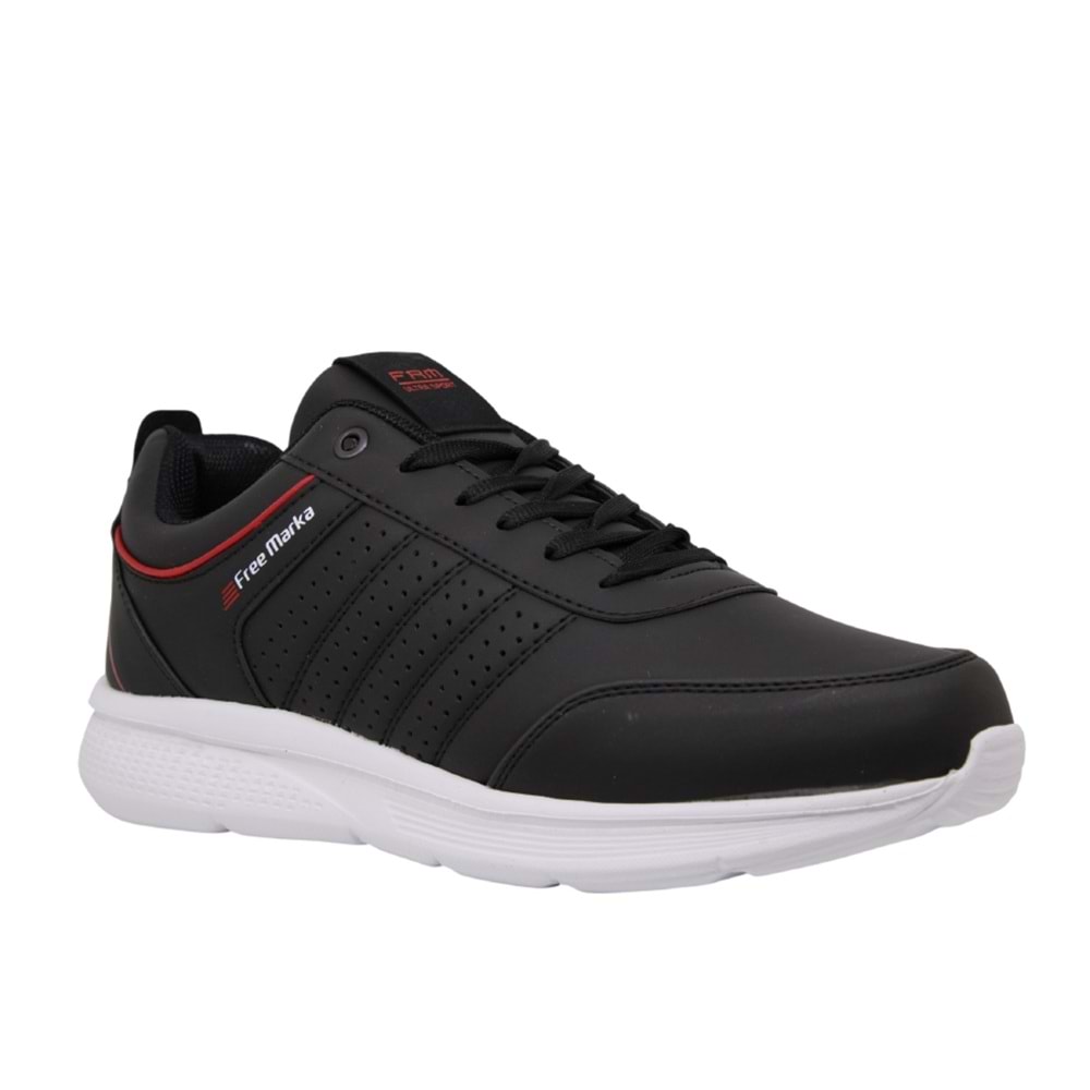 M- FREE MARKA SPOR - 4040 - CİLT / SİYAH-KIRMIZI