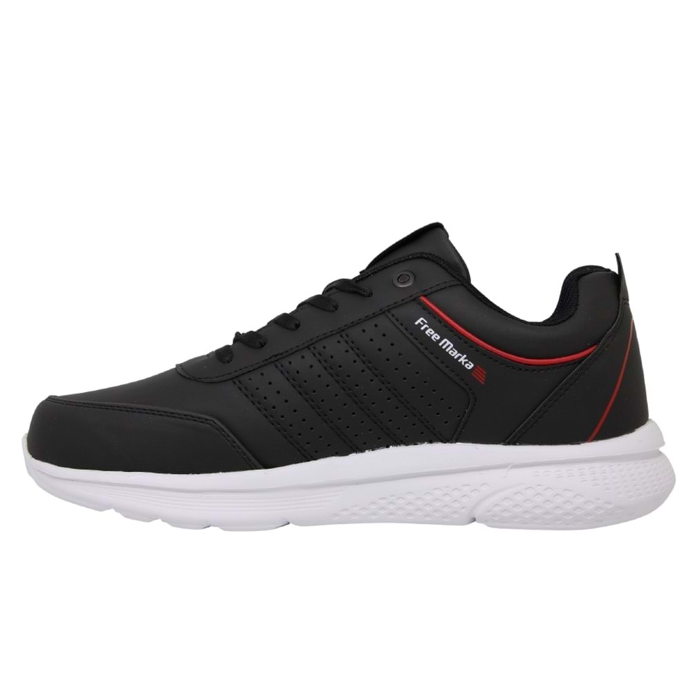 M- FREE MARKA SPOR - 4040 - CİLT / SİYAH-KIRMIZI