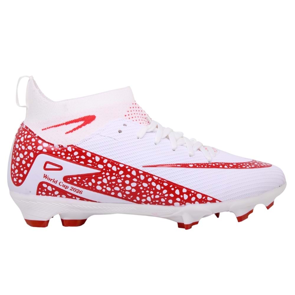 M- LALİGA KRAMPON - 610 - SUPERFLY - BEYAZ-KIRMIZI