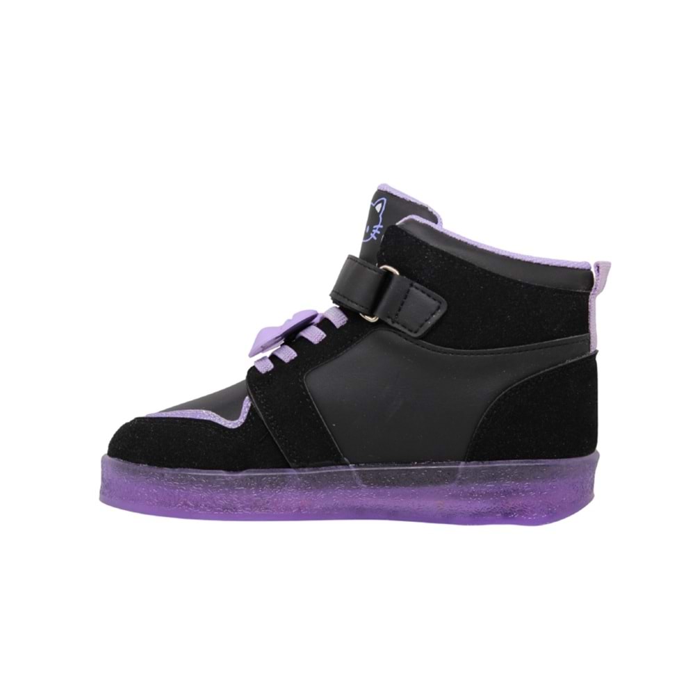 F- PROKİDS SPOR BASKET - IŞIKLI - 5085 - SİYAH-LİLA