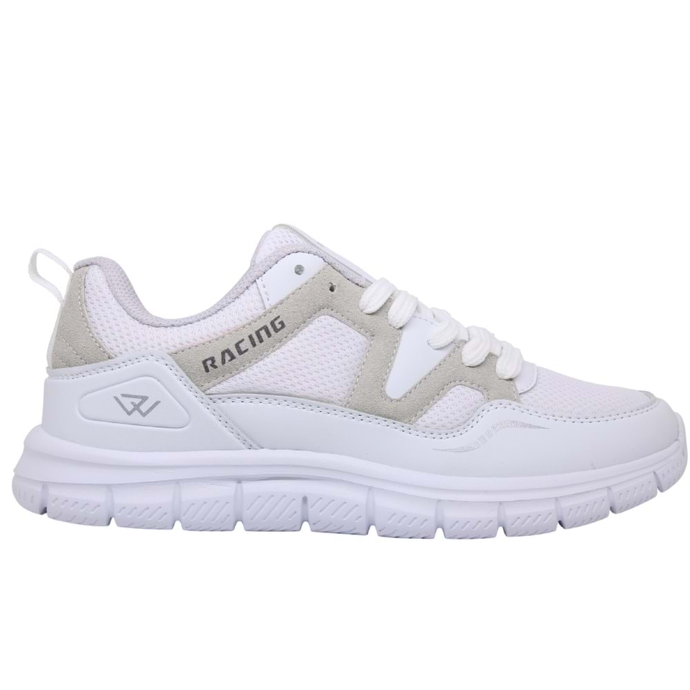 M- RACİNG SPOR - 027 - FİLE-ANORAK / BEYAZ-BEYAZ