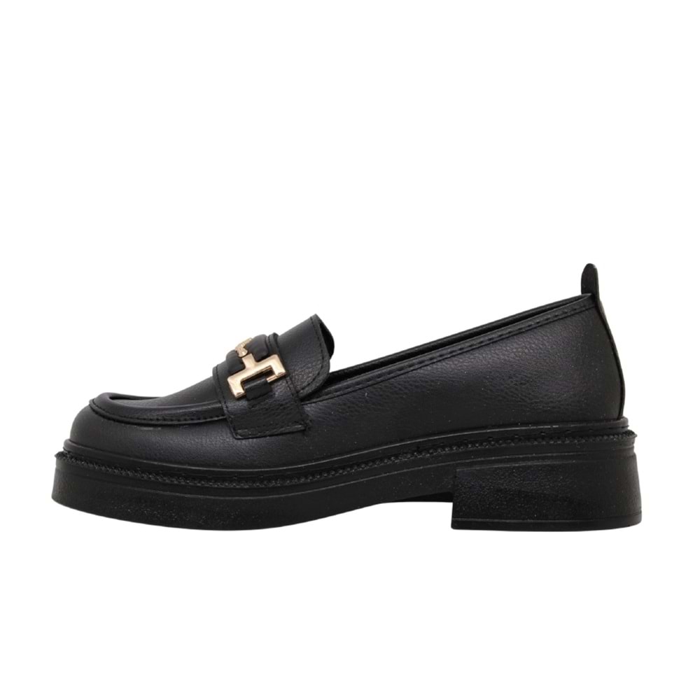 Z- ŞANZELİZE AYAKKABI - K-7 - SİYAH-CİLT