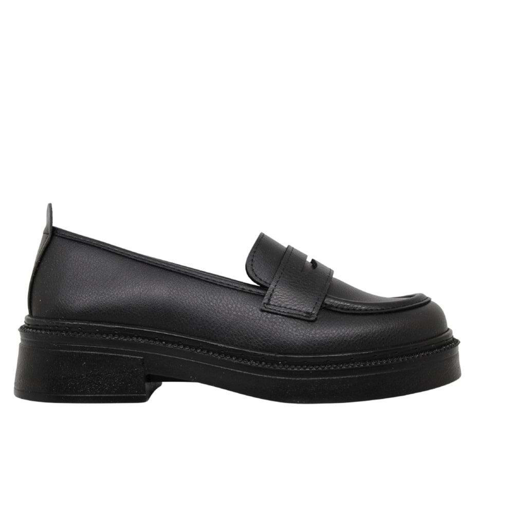 Z- ŞANZELİZE AYAKKABI - K-28 - SİYAH-CİLT