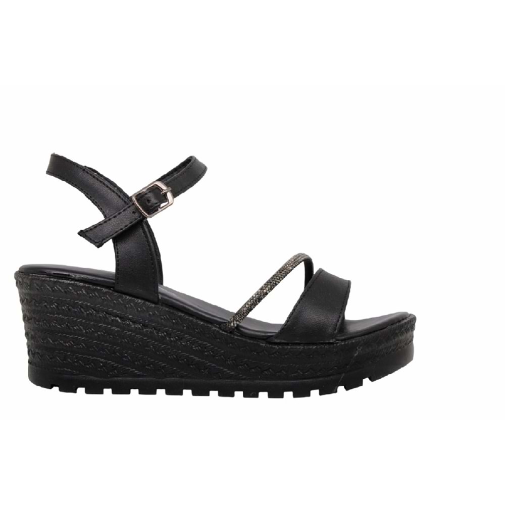 Z- ŞANZELİZE SANDALET - K-303 - SİYAH