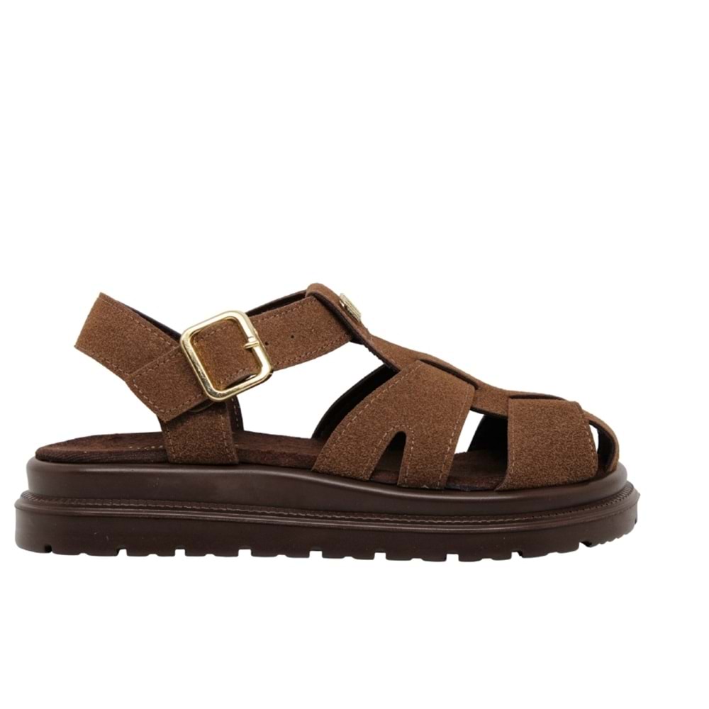 Z- ŞANZELİZE SANDALET - K-805 - KAHVE