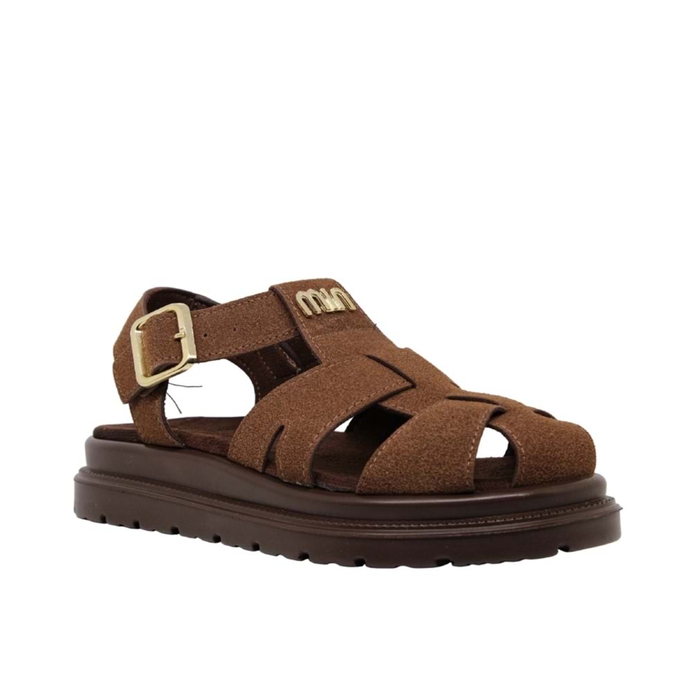 Z- ŞANZELİZE SANDALET - K-805 - KAHVE