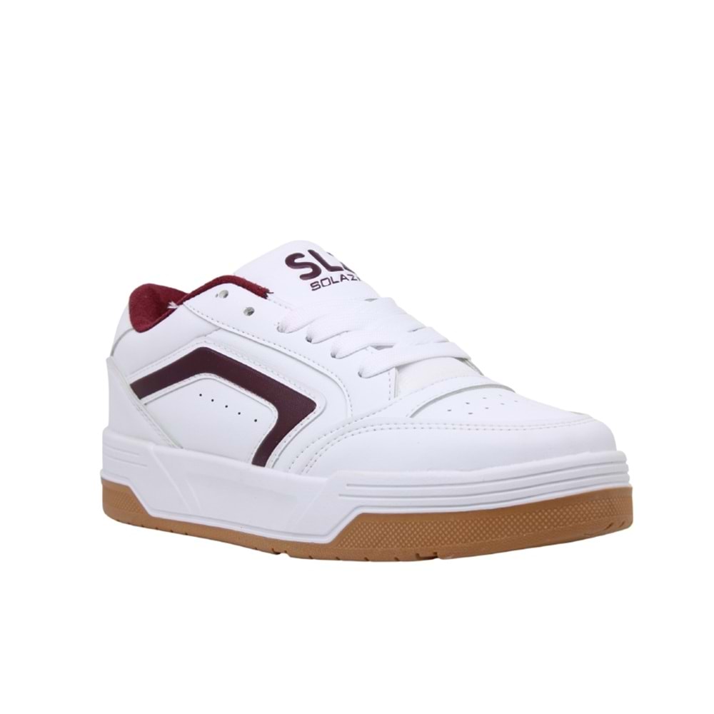 G- SOLAZER SPOR - 070 - CİLT / BEYAZ-BORDO