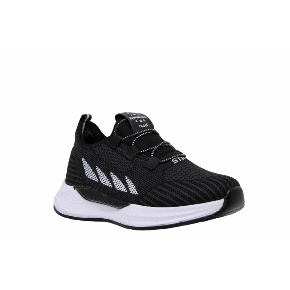 F- STEPPİNG SPOR - 502 - TRİKO / SİYAH-BEYAZ