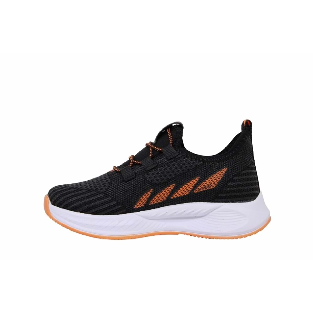 F- STEPPİNG SPOR - 502 - TRİKO / SİYAH-F.ORANGE