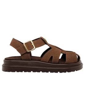 Z- ŞANZELİZE SANDALET - K-805 - KAHVE