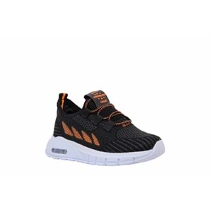 P- STEPPİNG SPOR IŞIKLI - 502 - TRİKO / SİYAH-F.ORANGE