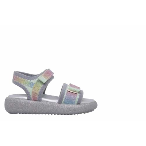 P- ARZEN SANDALET - POLİ - KIZ - 3050 - YEŞİL-GÖKKUŞAĞI