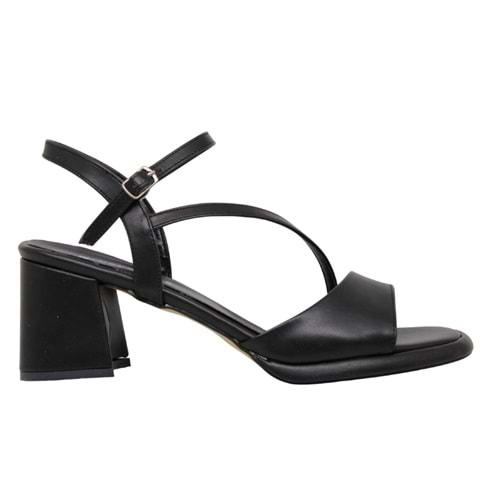 Z- ERBAY SANDALET - PLATFORM - 402 - CİLT-SİYAH - 41-42 NO
