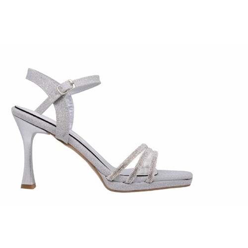 Z- ERBAY SANDALET - PLATFORM - 684 - SİMLİ-GÜMÜŞ