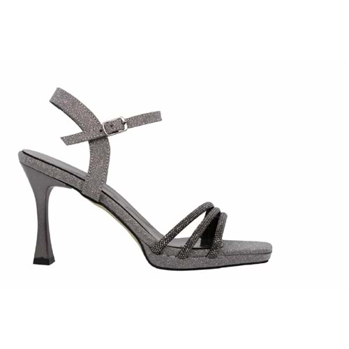 Z- ERBAY SANDALET - PLATFORM - 684 - SİMLİ-PLATİN