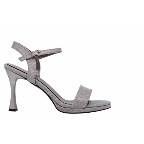 Z- ERBAY SANDALET - PLATFORM - 700 - SİMLİ-PLATİN