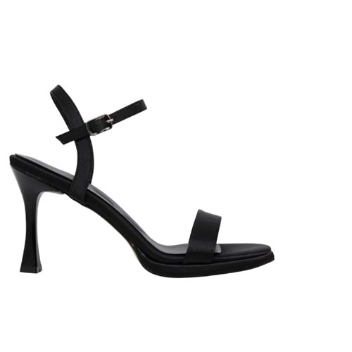 Z- ERBAY SANDALET - PLATFORM - 700 - SATEN-SİYAH