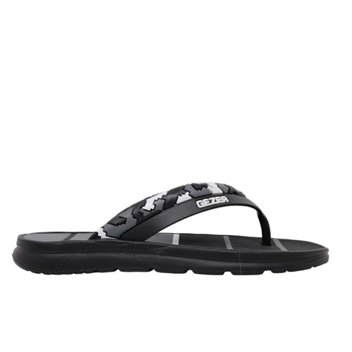 M- GEZER TERLİK EVA - 15201 - SİYAH-GRİ
