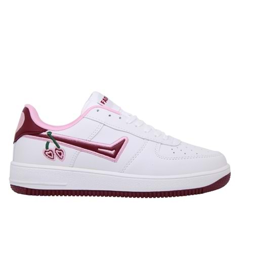 Z- LAMBIRLENT SPOR - 2195-1 - CİLT / BEYAZ-BORDO