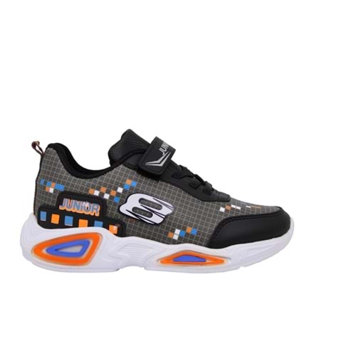 F- PROJUNİOR SPOR - 2665 - CİLT / SİYAH-FÜME-ORANGE