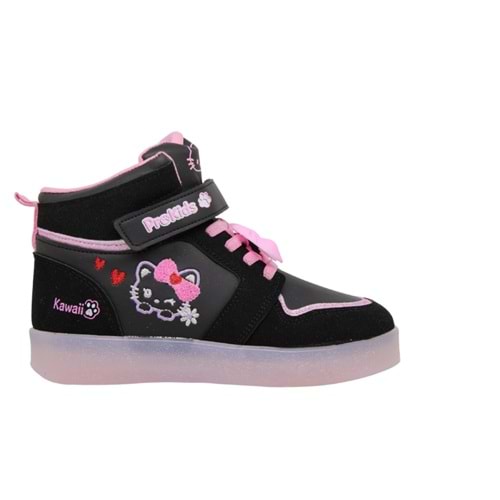 F- PROKİDS SPOR BASKET - IŞIKLI - 5085 - SİYAH-PEMBE