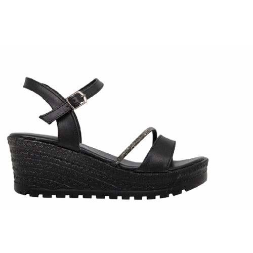 Z- ŞANZELİZE SANDALET - K-303 - SİYAH