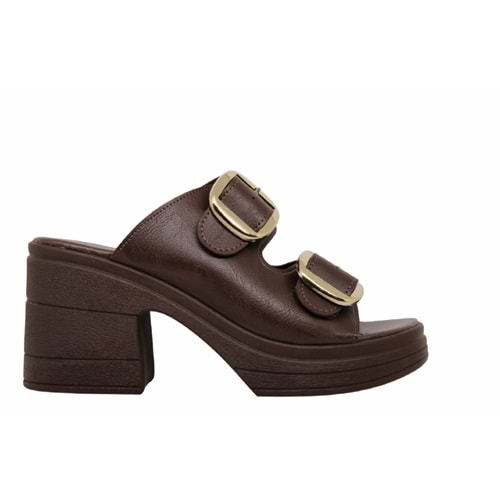 Z- ŞANZELİZE TERLİK - K-505 - KAHVE-CİLT