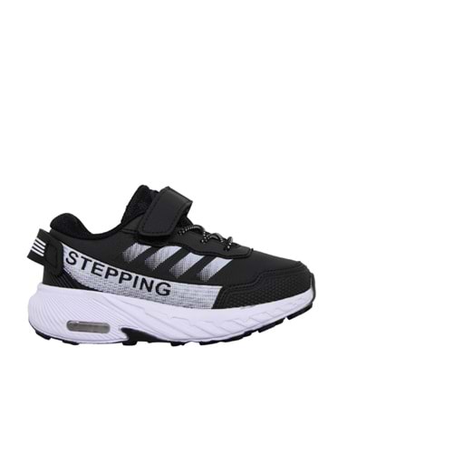 P- STEPPİNG SPOR - IŞIKLI - 115 - CİLT / SİYAH-BEYAZ