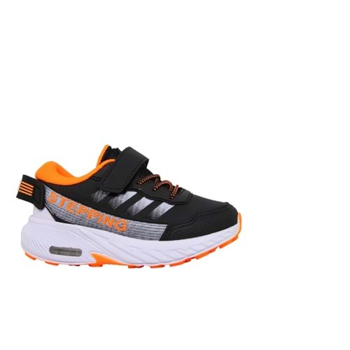 P- STEPPİNG SPOR - IŞIKLI - 115 - CİLT / SİYAH-F.ORANGE