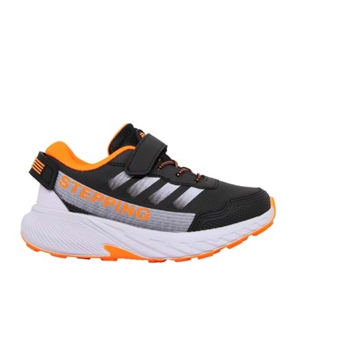 F- STEPPİNG SPOR - 115 - CİLT / SİYAH-F.ORANGE