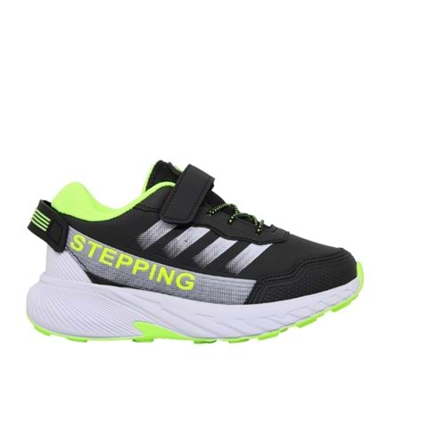 F- STEPPİNG SPOR - 115 - CİLT / SİYAH-F.SARI