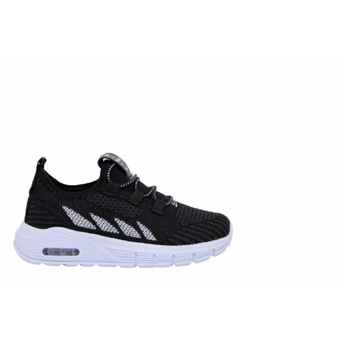 P- STEPPİNG SPOR IŞIKLI - 502 - TRİKO / SİYAH-BEYAZ
