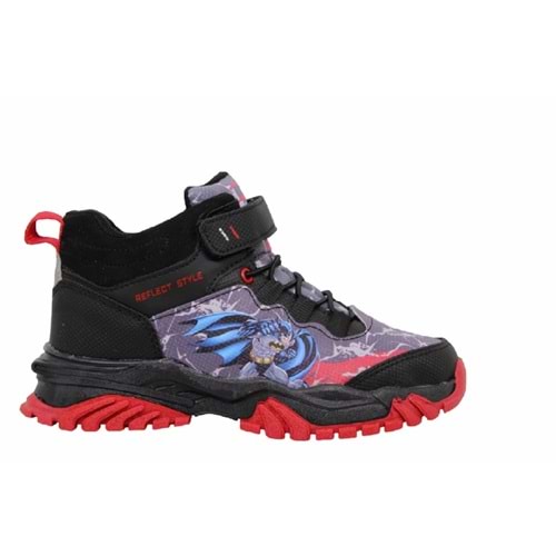 F- VALENT SPOR TREKKİNG - BASKET - C-0402 - SİYAH-KIRMIZI