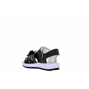 B- AKIM SANDALET - 120-2 - POPİT-KIZ - SİYAH