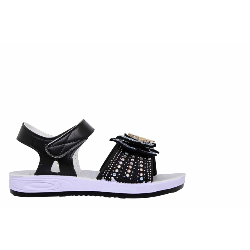 F- AKIM SANDALET - 320-2 - POPİT-KIZ - SİYAH