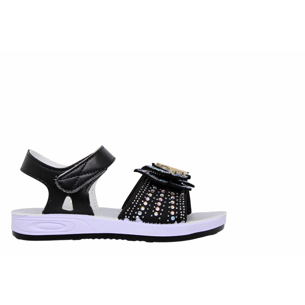 F- AKIM SANDALET - 320-2 - POPİT-KIZ - SİYAH