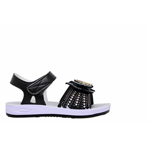 F- AKIM SANDALET - 320-2 - POPİT-KIZ - SİYAH