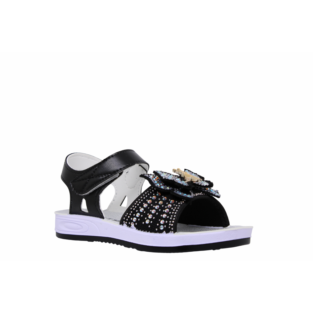 F- AKIM SANDALET - 320-2 - POPİT-KIZ - SİYAH