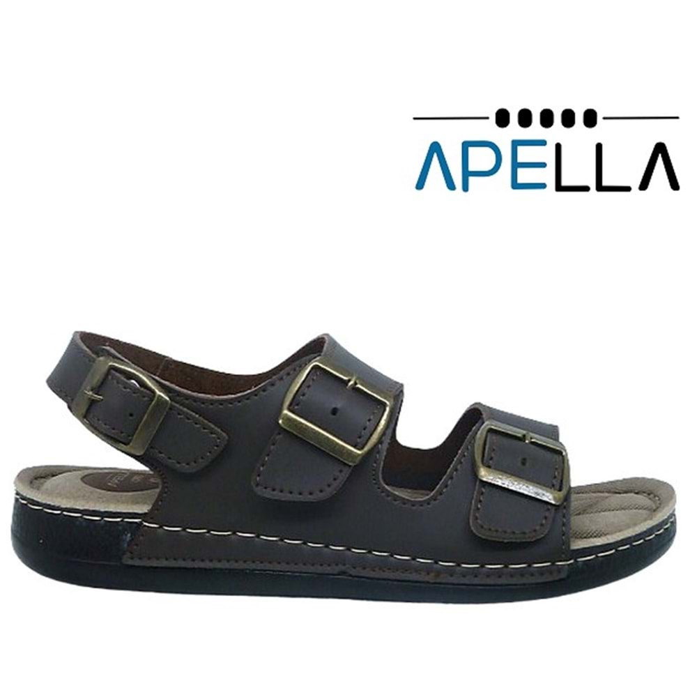 M- APELLA SANDALET - LORD - 956-11 - (40-44) - KAHVE