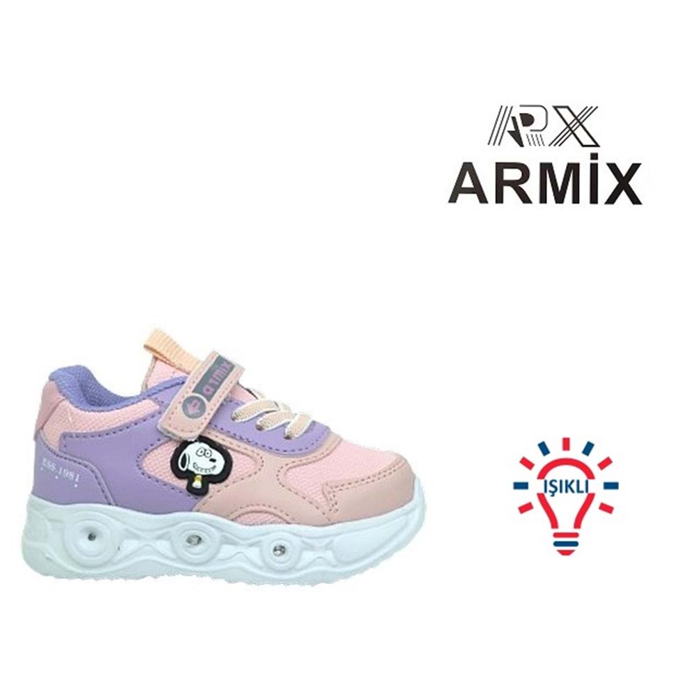 B- ARMİX SPOR IŞIKLI - 1115 - CİLT / PEMBE-PUDRA-LİLA