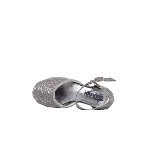 P- ARZEN SANDALET - K.YARIK - KIZ - 4150 - PLATİN-SİMLİ