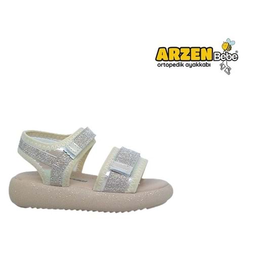 P- ARZEN SANDALET - POLİ - KIZ - 3050 - SEDEF-SİMLİ