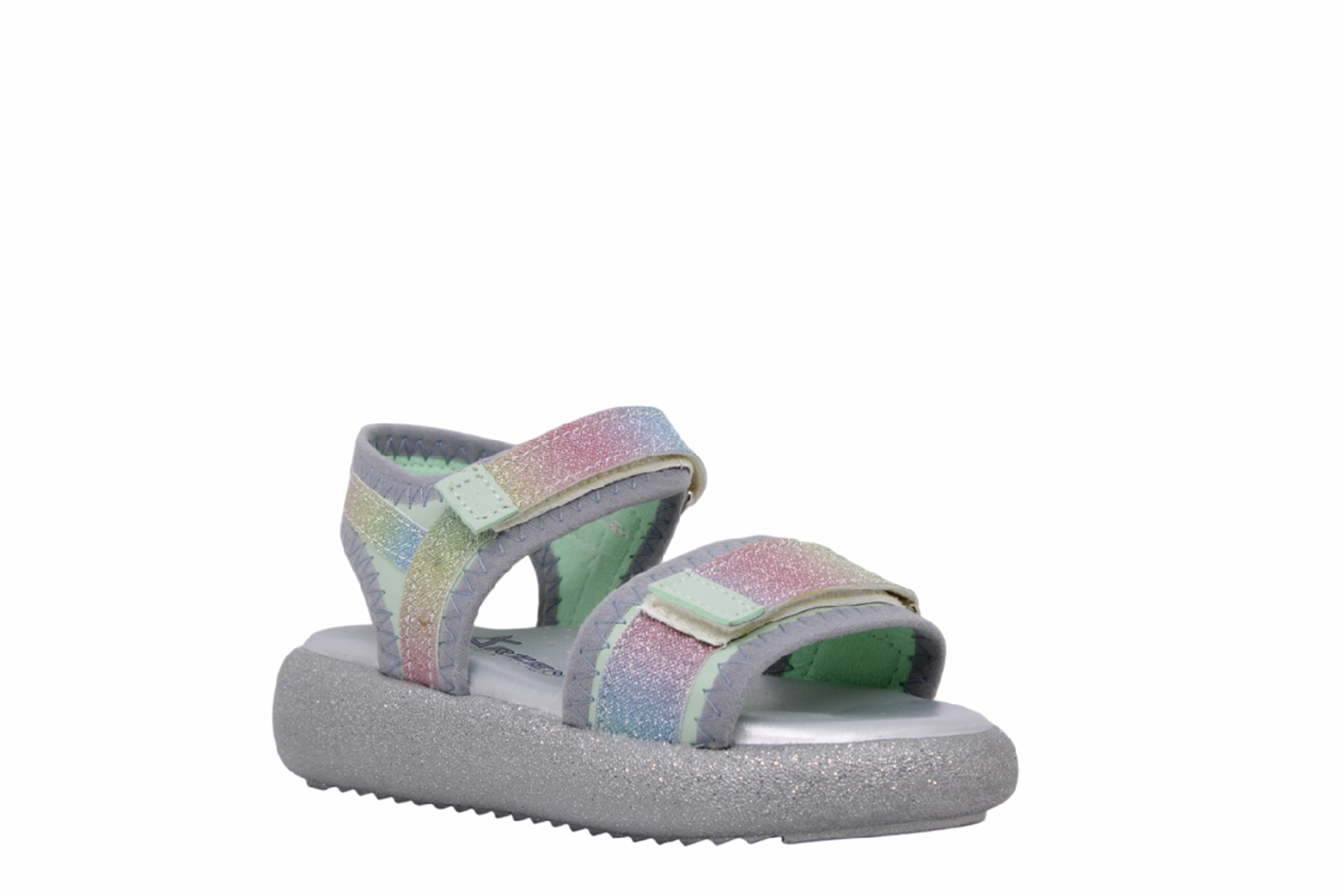 P- ARZEN SANDALET - POLİ - KIZ - 3050 - YEŞİL-GÖKKUŞAĞI